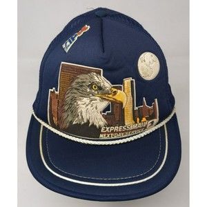 USPS Express‎ Mail Next Day Service Snapback Trucker Post Office US Hat Vintage